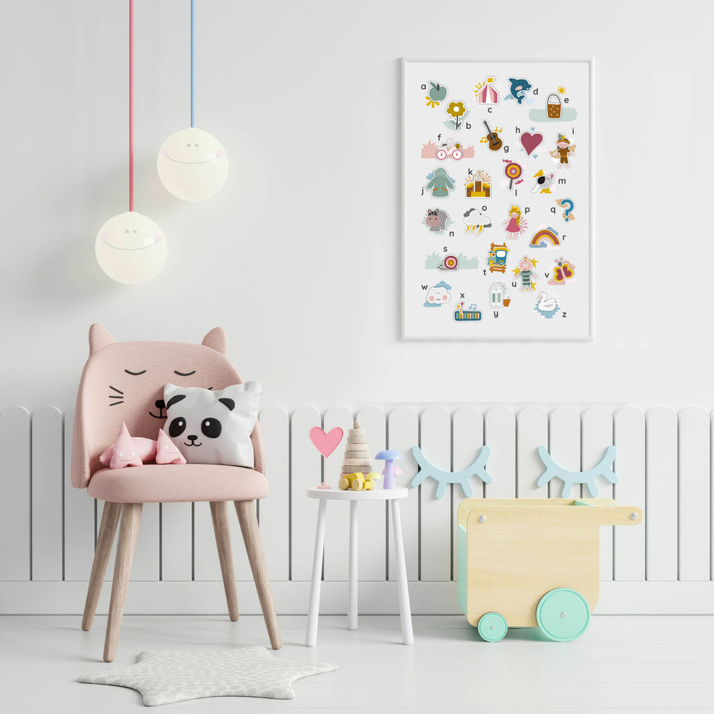 Mijn alfabetposter - wit