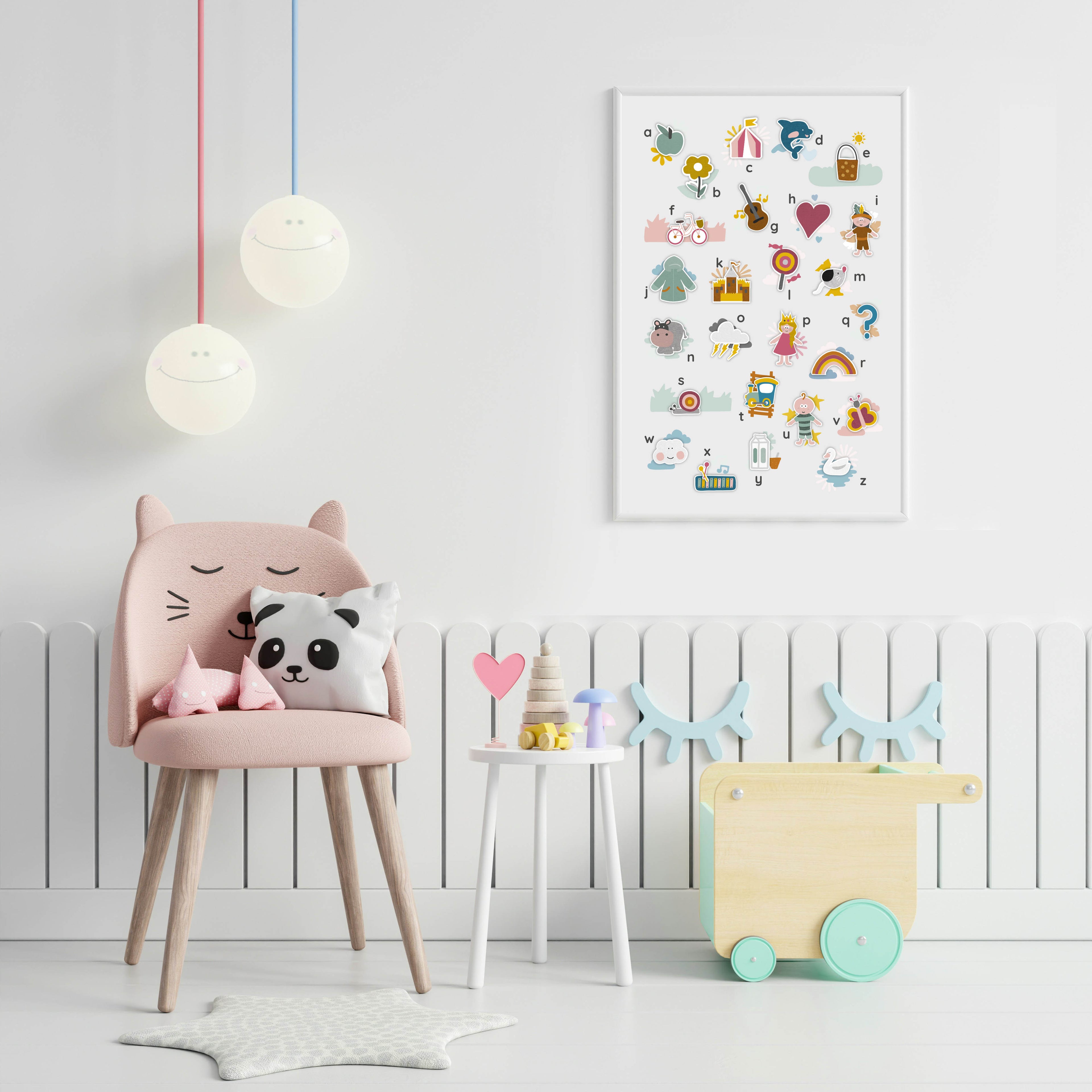 Mijn alfabetposter - wit