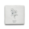 Tegeltje geboortebloem - Februari