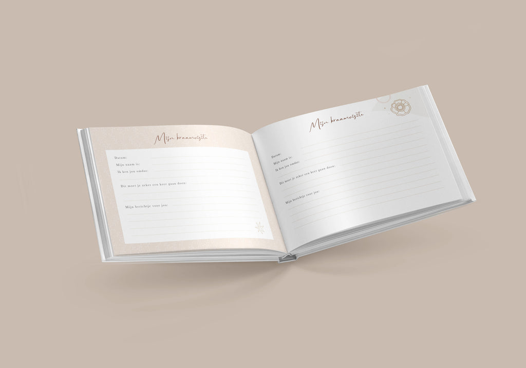 Mijn kraamvisiteboek - Invulboek voor kraamvisite - Geschikt voor 74 gasten
