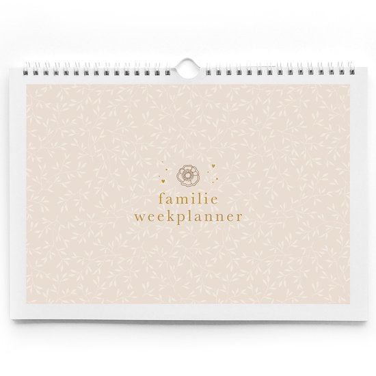 Familie weekplanner - Eclipse - A4 - Zonder datums - Gezinsplanner
