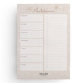 Maaltijdplanner - A5 - notitieblok voor weekmenu - 50 afscheurbare vellen