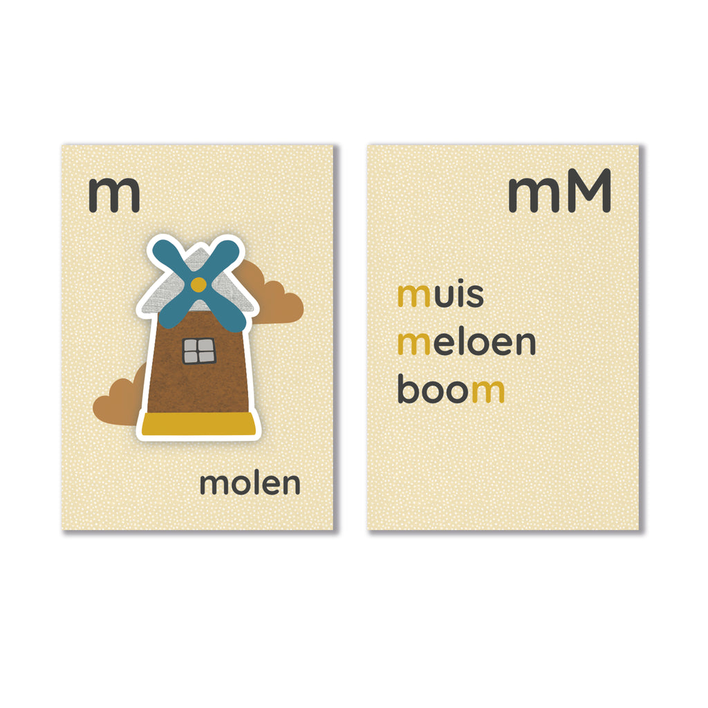 Mijn alfabetkaarten in bewaarblik - set Pien