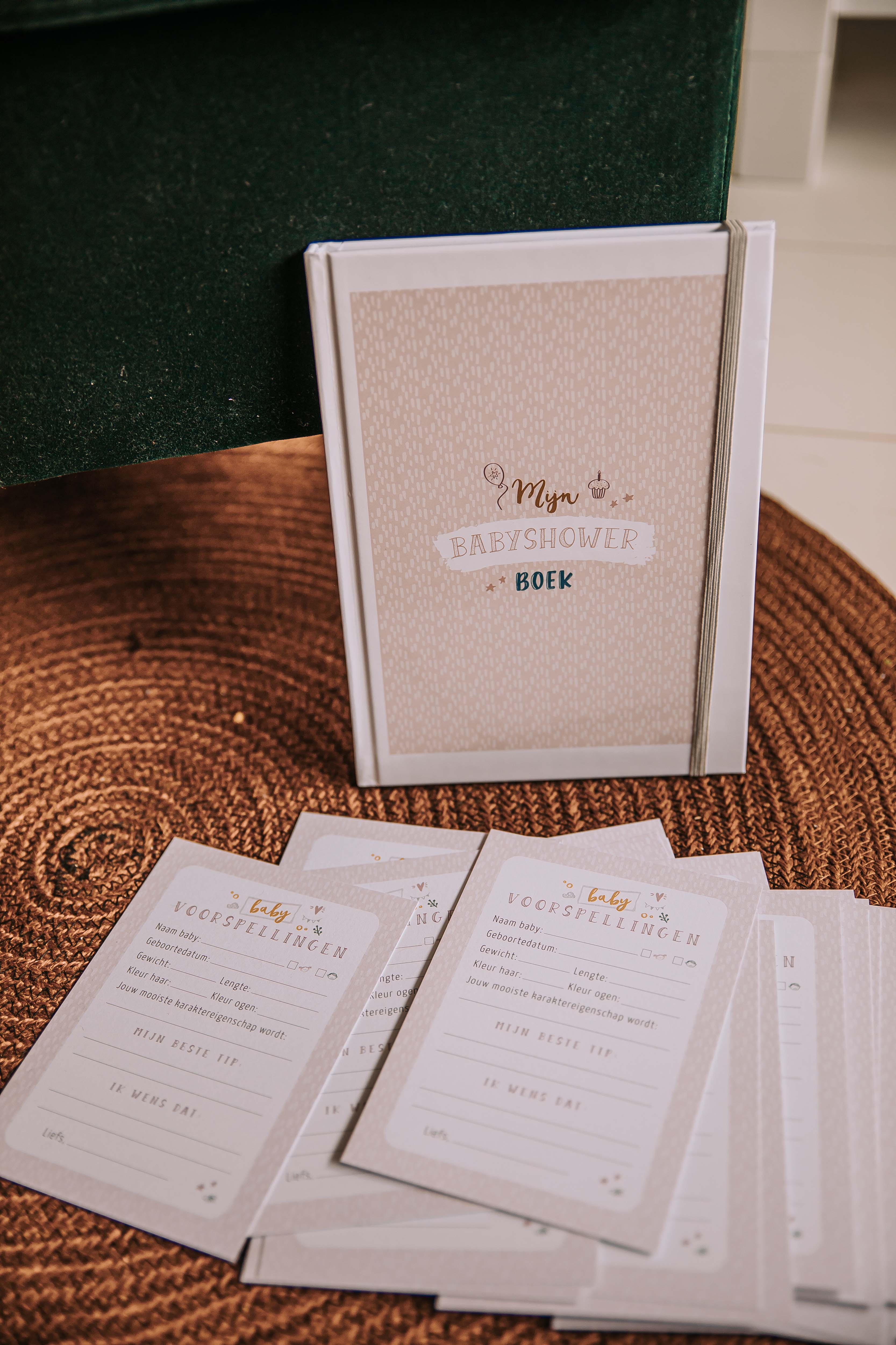 Mijn babyshower invulkaarten (30 stuks) - roze
