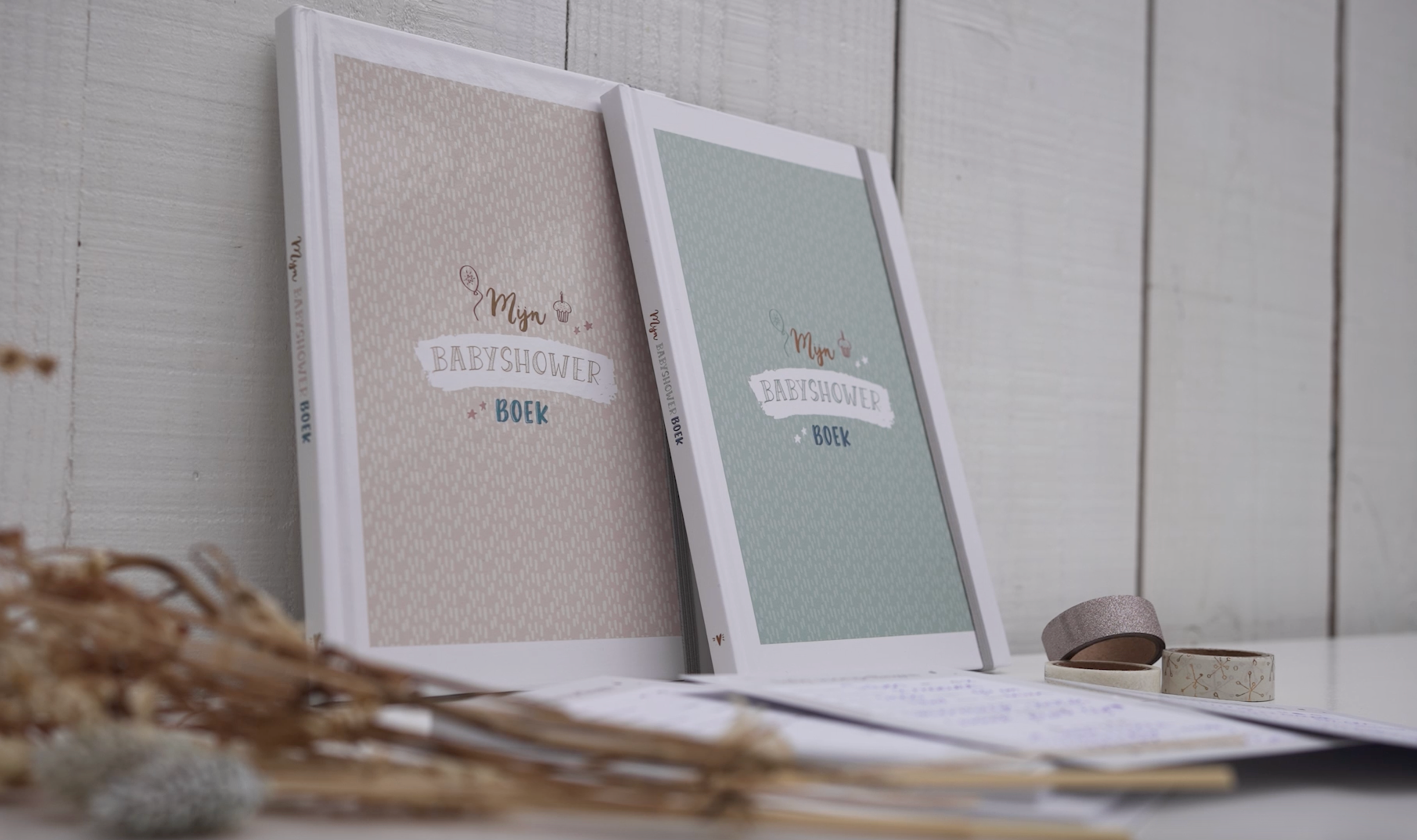 Mijn babyshowerboek (inclusief invulkaarten) - roze