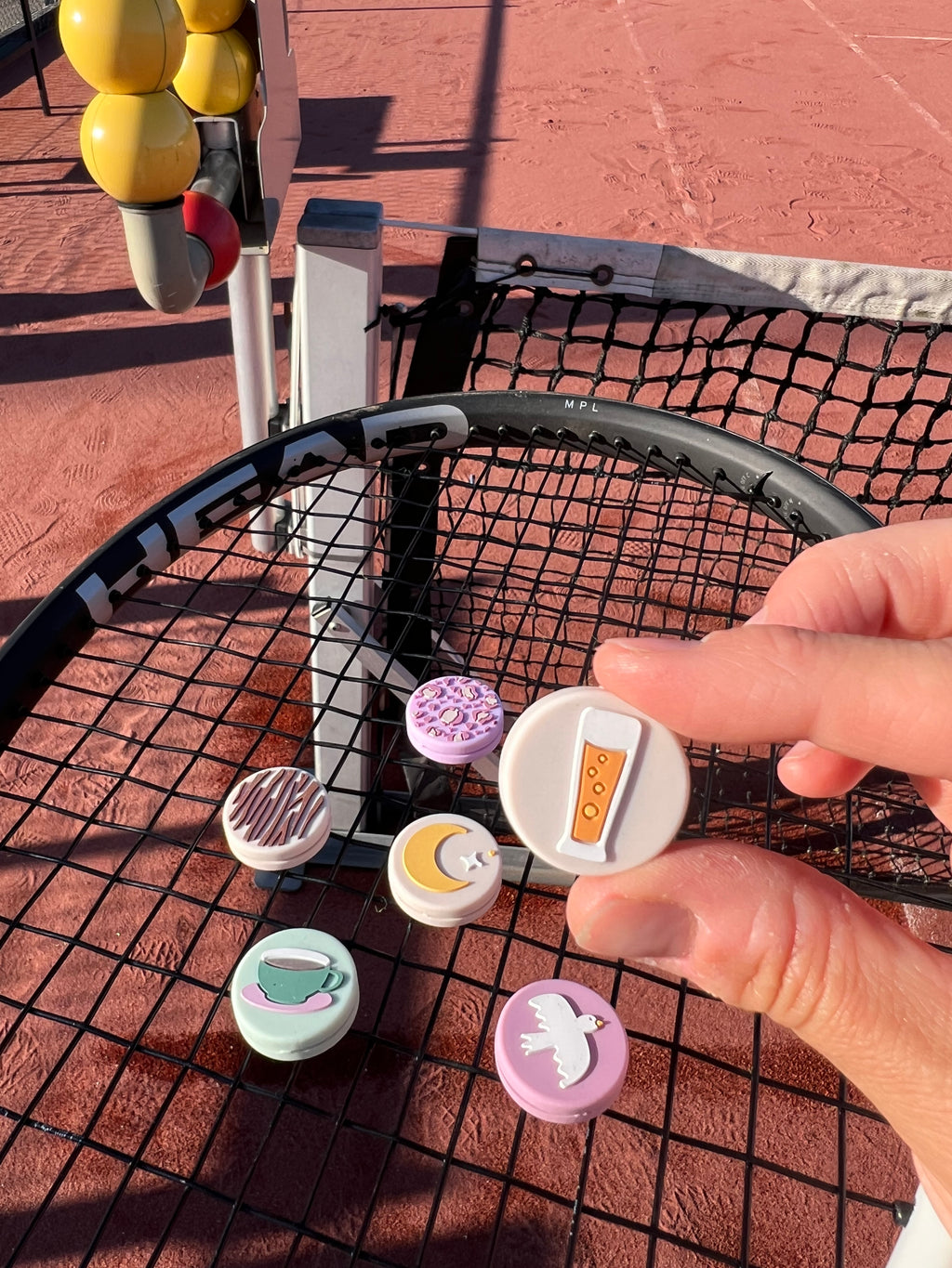 Tennisdempers - set van 2 - met TOS functie - bier/wijn en koffie/thee