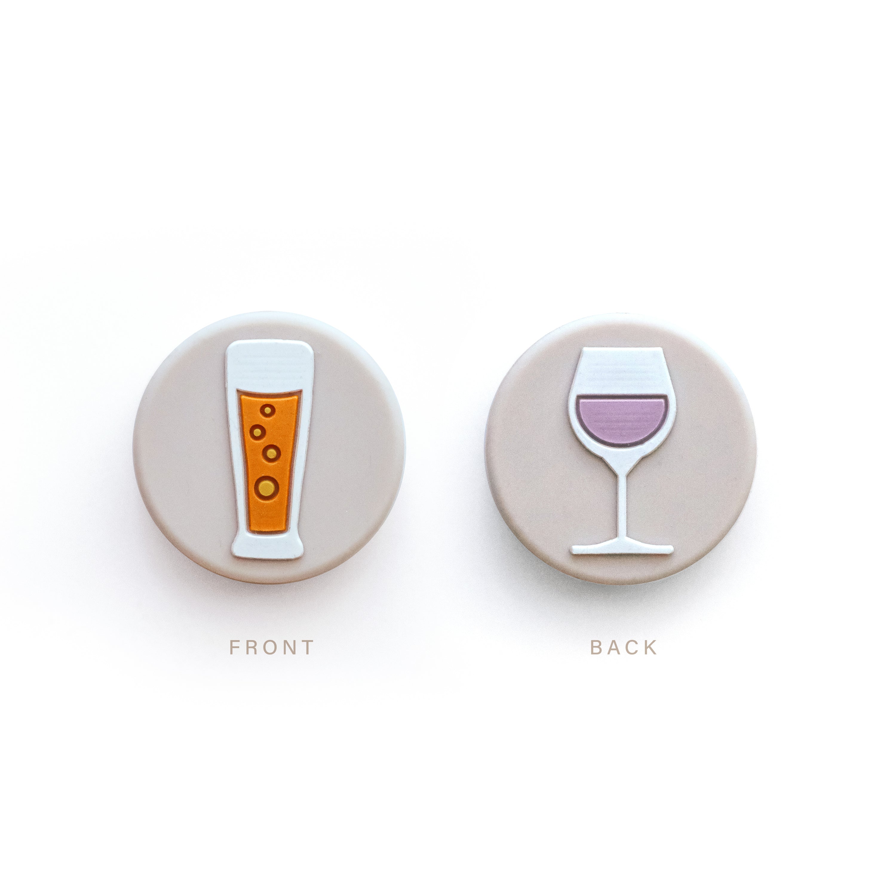 Tennisdempers - set van 2 - met TOS functie - bier/wijn en koffie/thee
