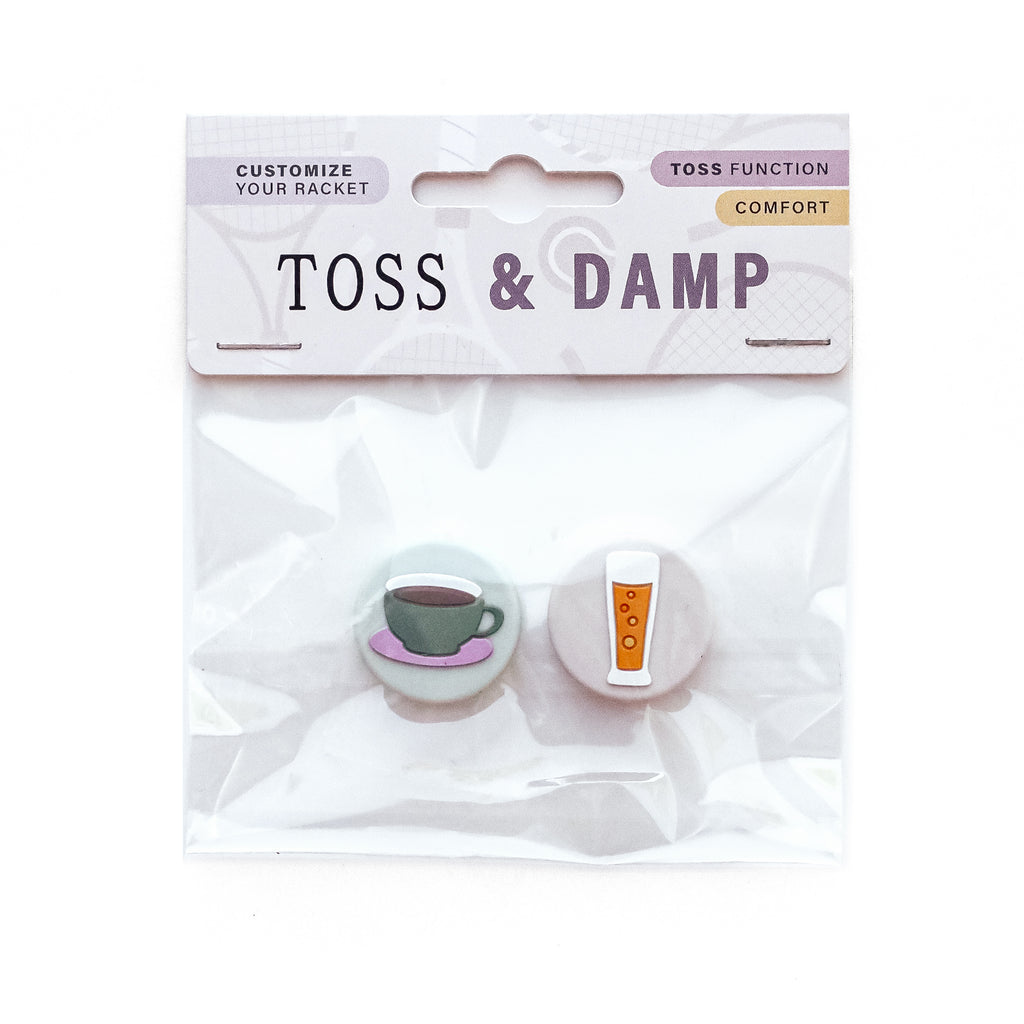 Tennisdempers - set van 2 - met TOS functie - bier/wijn en koffie/thee