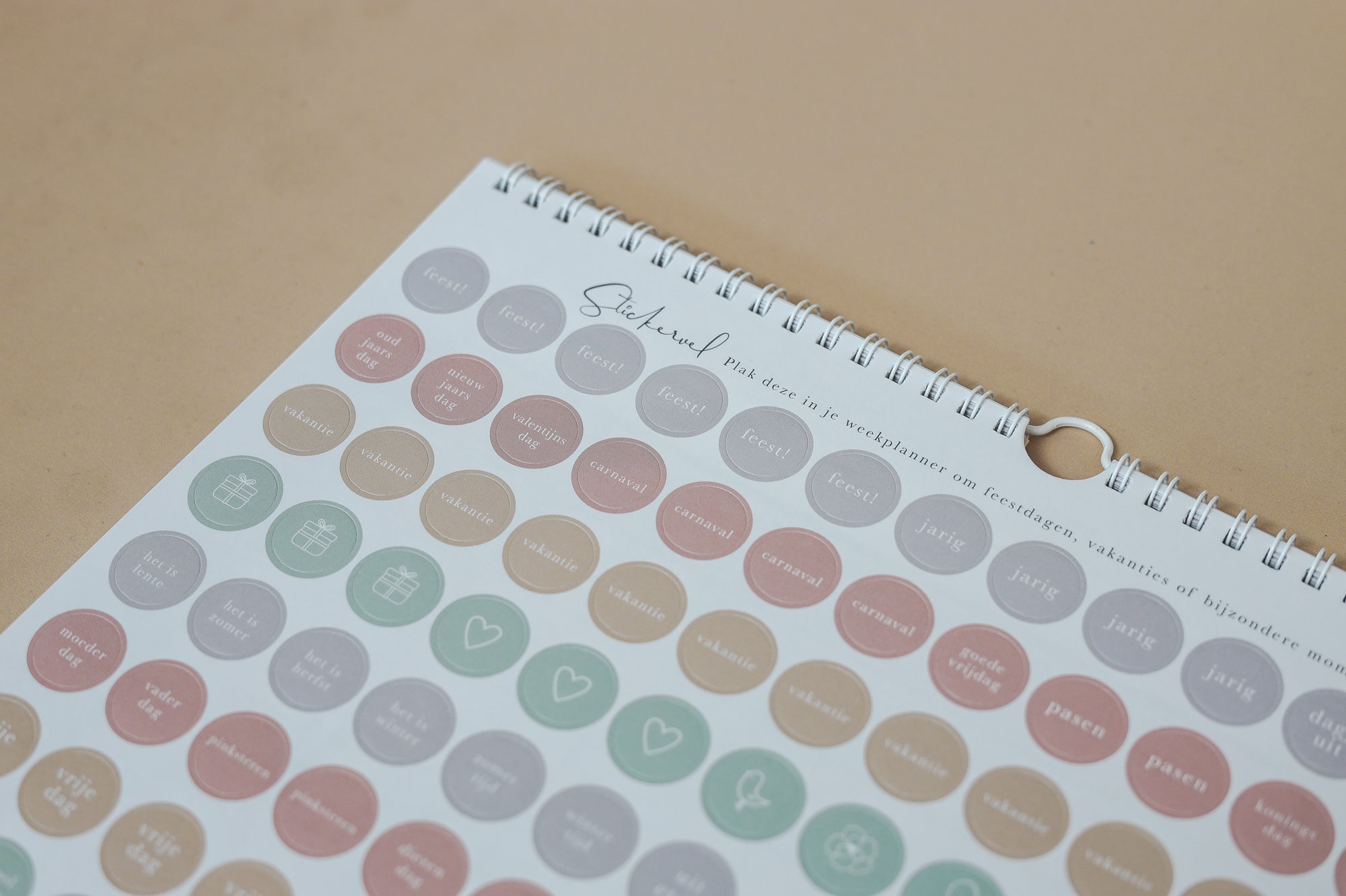 Familie weekplanner - Eclipse - A4 - Zonder datums - Gezinsplanner