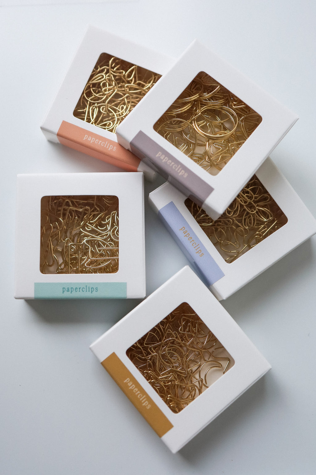 Paperclips kat - 20 stuks - goud