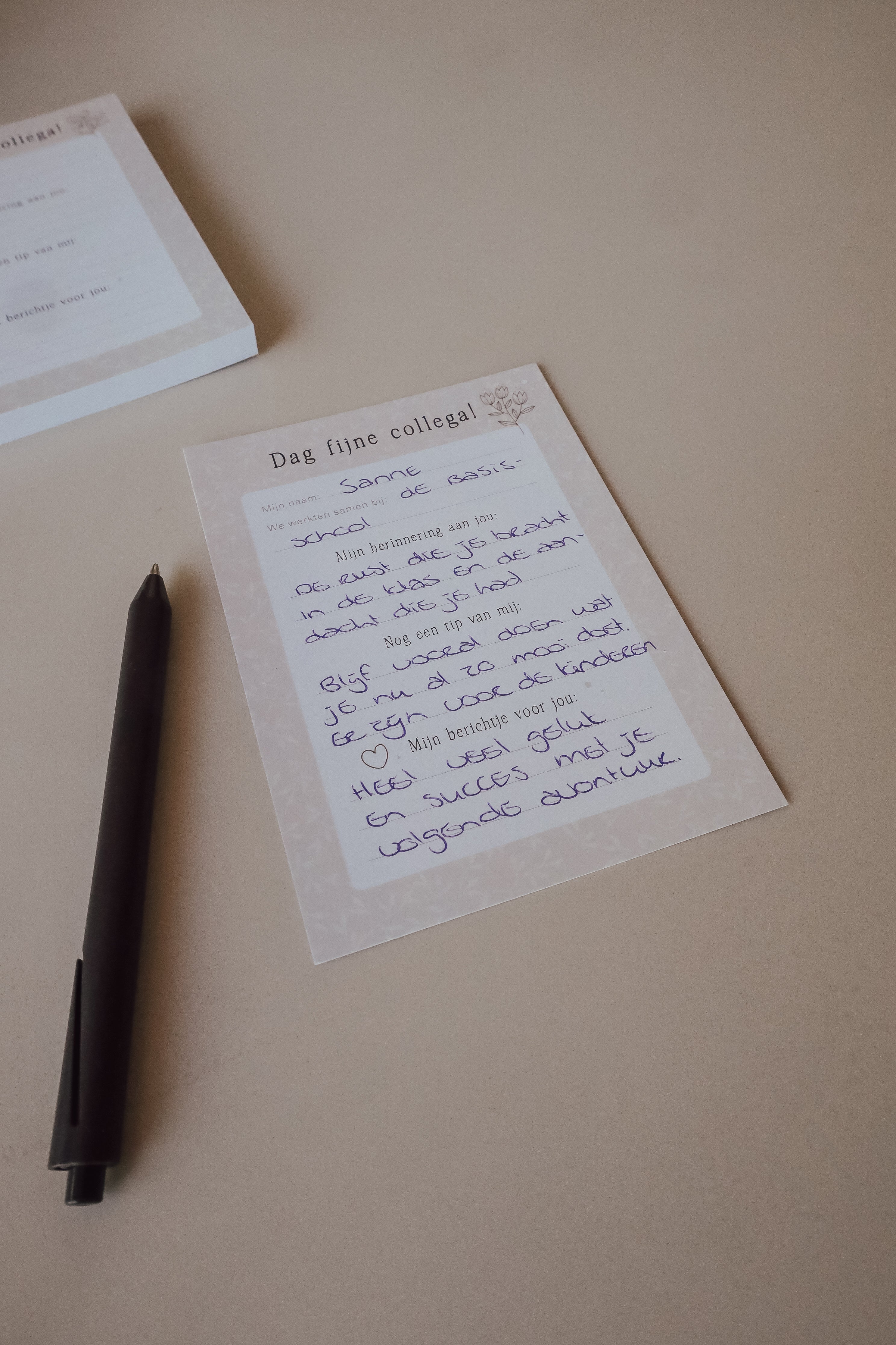 Afscheid collega invulkaarten (35 stuks)