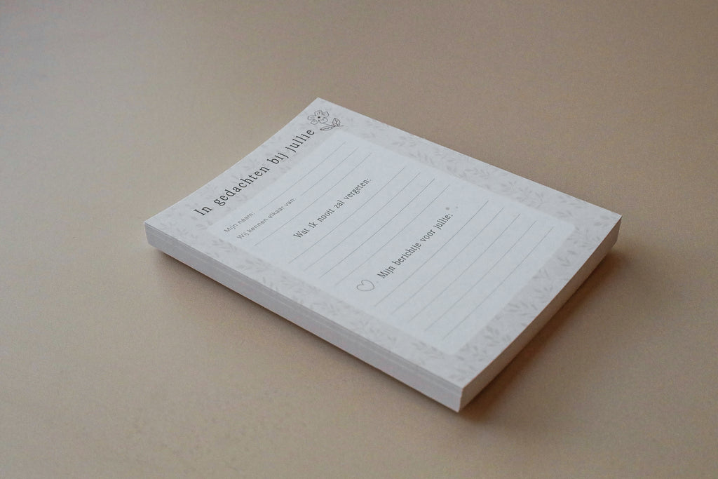 Condoleance invulkaarten (35 stuks)