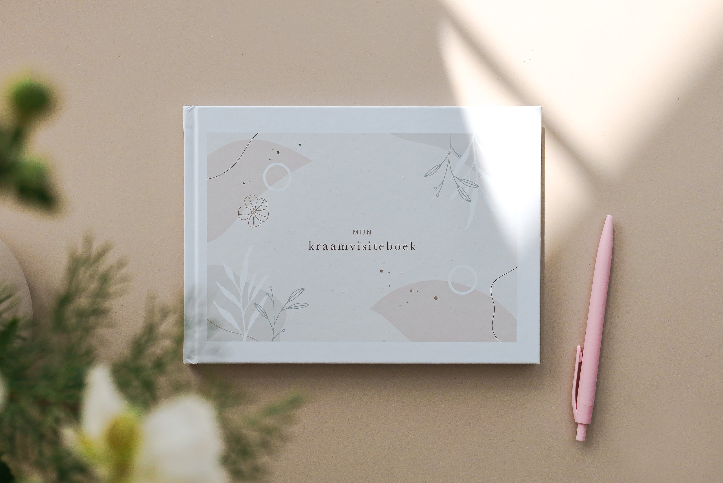 Mijn kraamvisiteboek - Invulboek voor kraamvisite - Geschikt voor 74 gasten