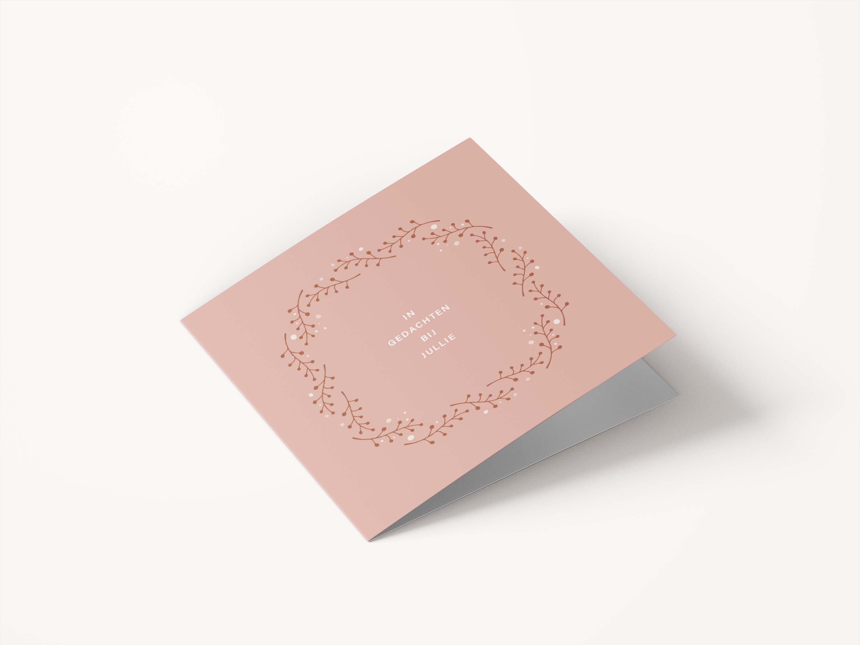 Wenskaarten condoleance / sterkte - set van 6 - incl enveloppen - Eclipse
