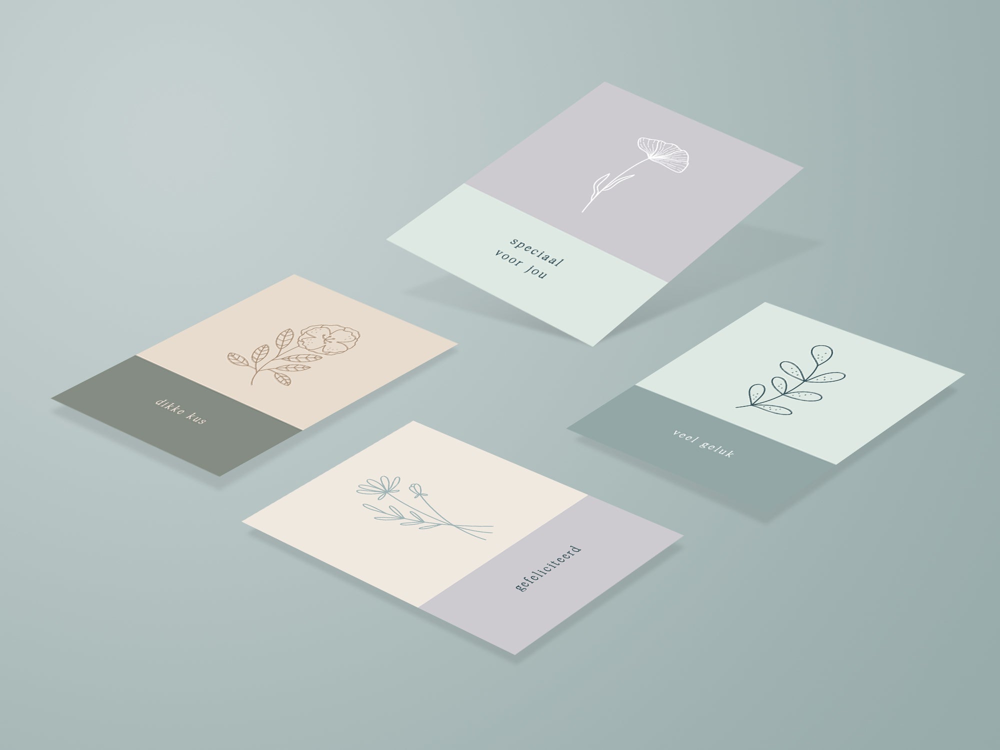 Mini wenskaartjes / cadeaulabels - 20 stuks - Eclipse