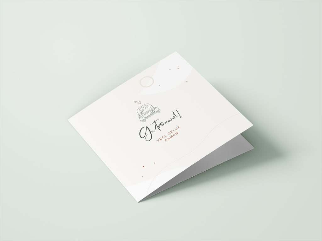 Wenskaarten zwangerschap / huwelijk - set van 6 - incl enveloppen - Eclipse