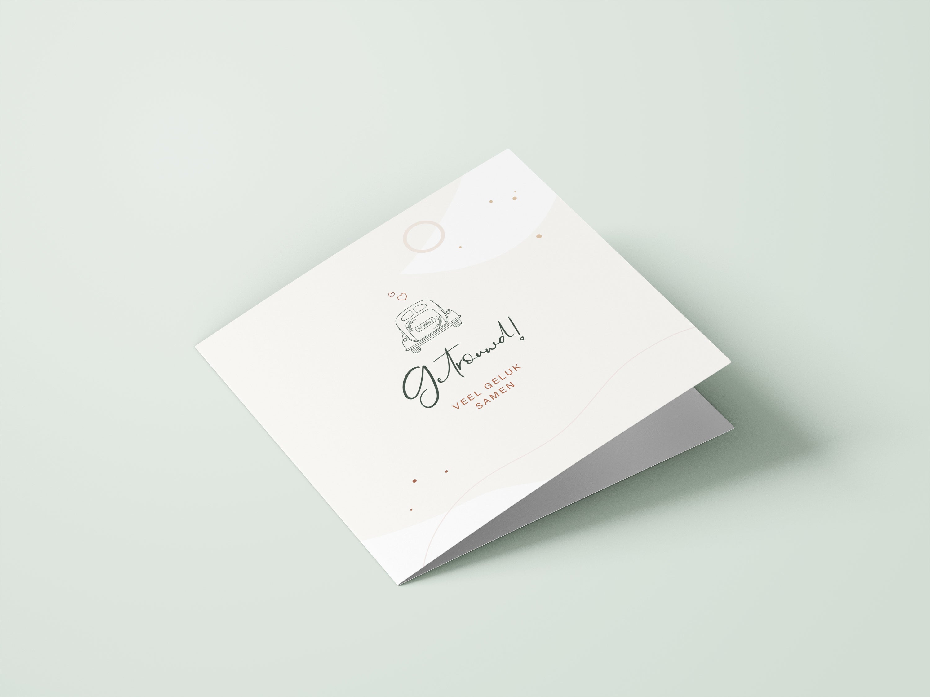 Wenskaarten zwangerschap / huwelijk - set van 6 - incl enveloppen - Eclipse