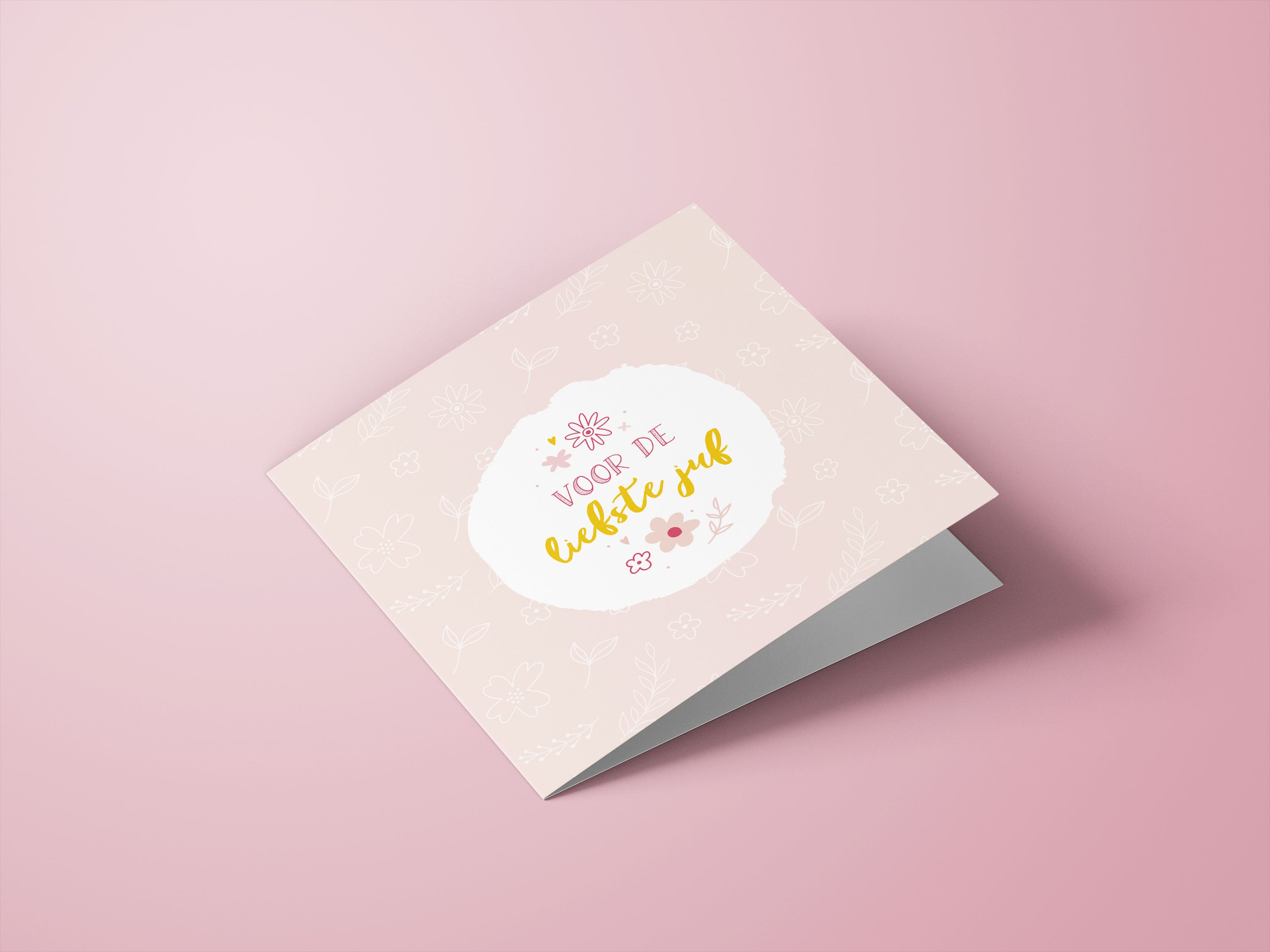 Wenskaarten juf / meester - set van 6 - incl enveloppen
