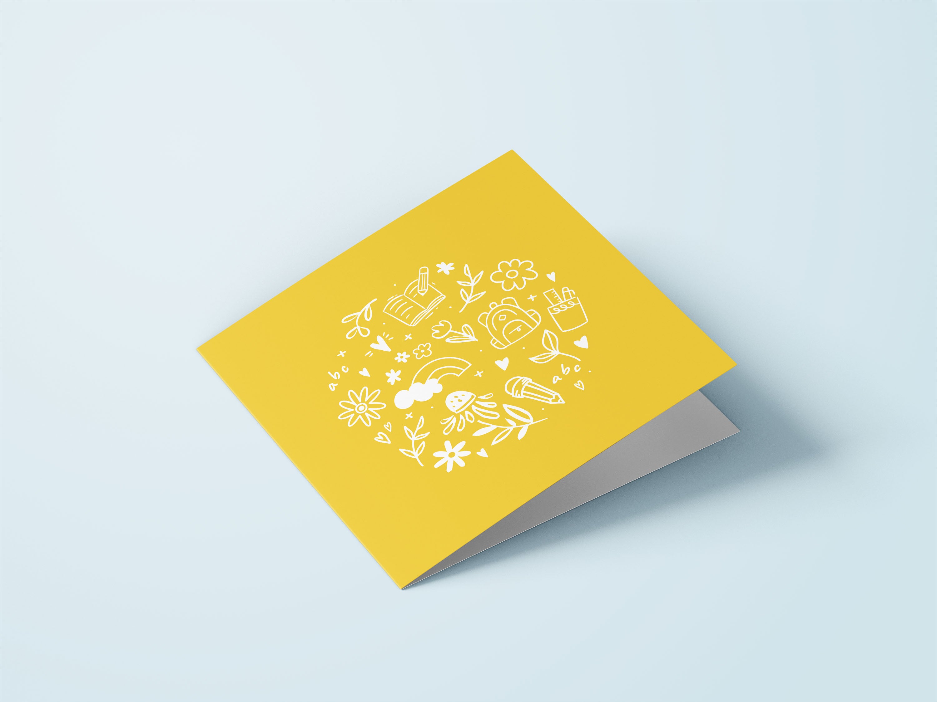 Wenskaarten juf / meester - set van 6 - incl enveloppen