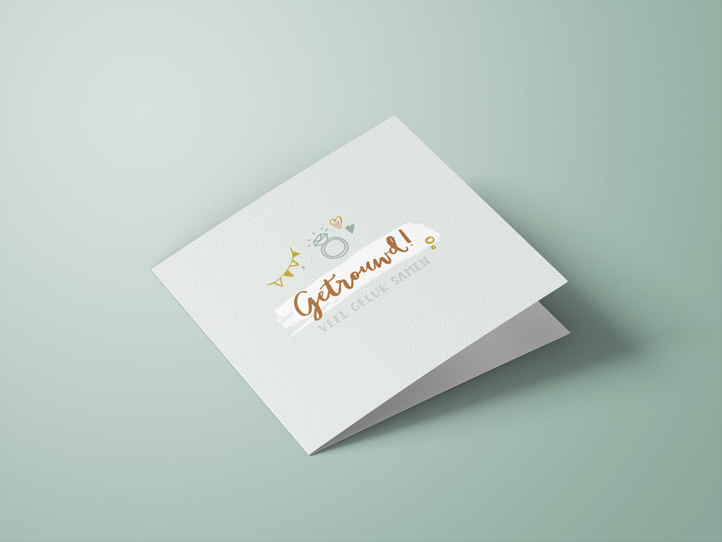 Wenskaarten zwangerschap / huwelijk - set van 6 - incl enveloppen - Universe