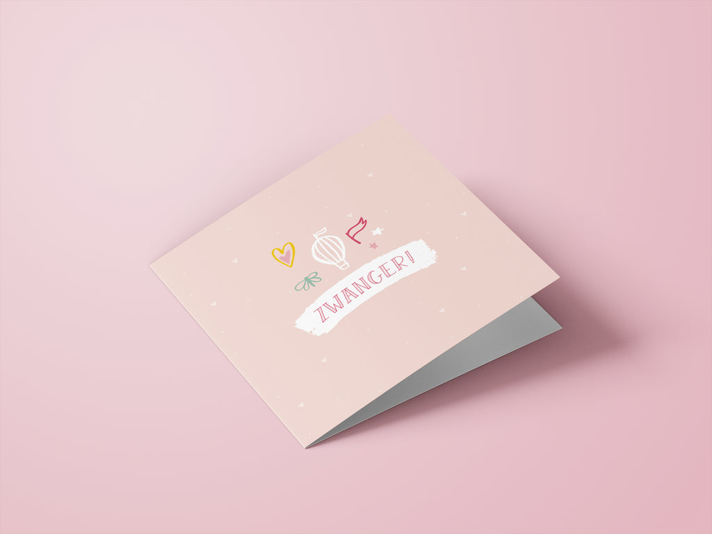 Wenskaarten zwangerschap / huwelijk - set van 6 - incl enveloppen - Universe