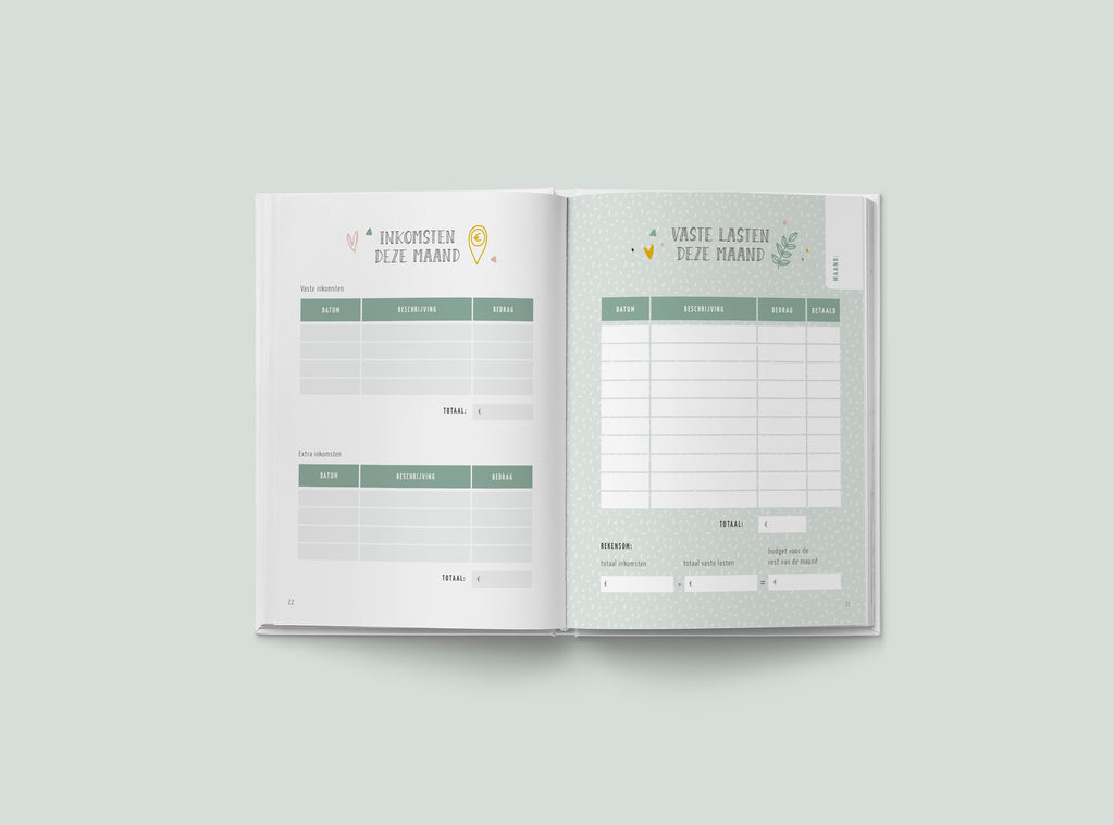 Mijn budgetplanner - inzicht in inkomsten en uitgaven