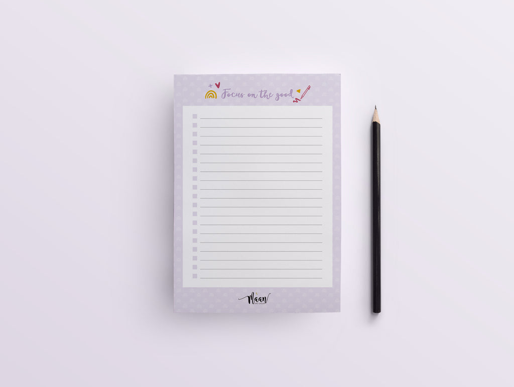 Notitieblok A5 - to do lijst - Universe lila
