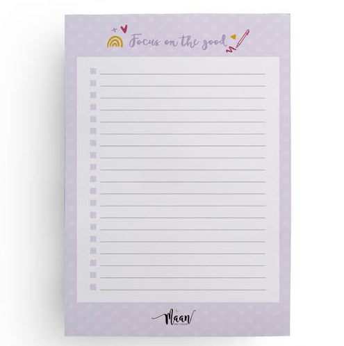 Notitieblok A5 - to do lijst - Universe lila