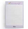 Notitieblok A5 - to do lijst - Universe lila