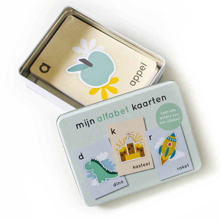 Mijn alfabetkaarten in bewaarblik - set Pien