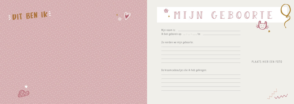 Mijn verjaardagenboek - roze