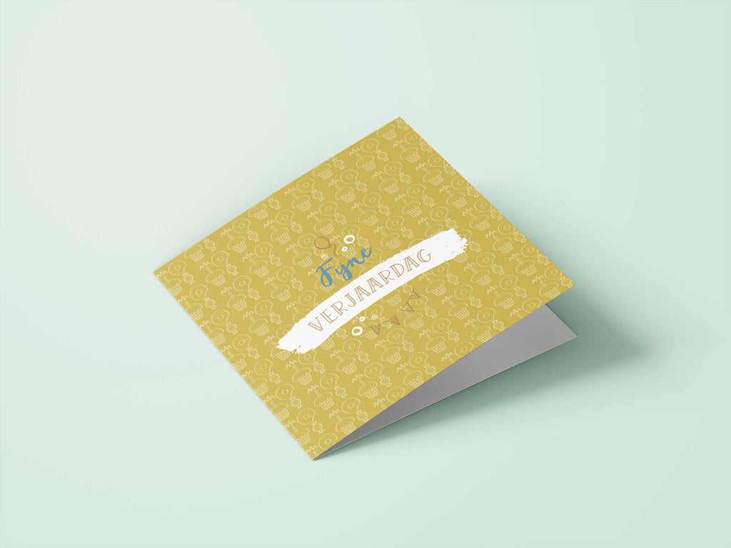 Wenskaarten verjaardag - set van 6 - incl enveloppen - Universe
