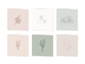 Wenskaarten blanco - set van 6 - incl enveloppen - Eclipse