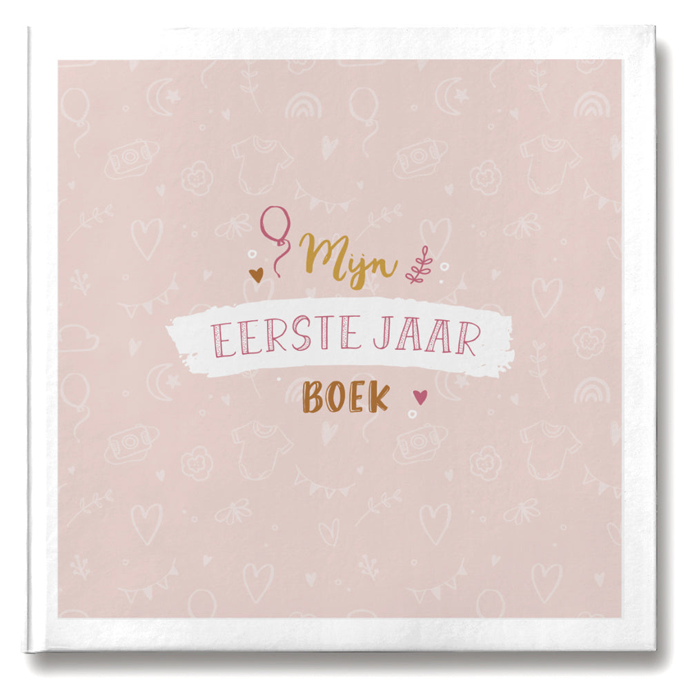 Mijn eerste jaar boek - roze