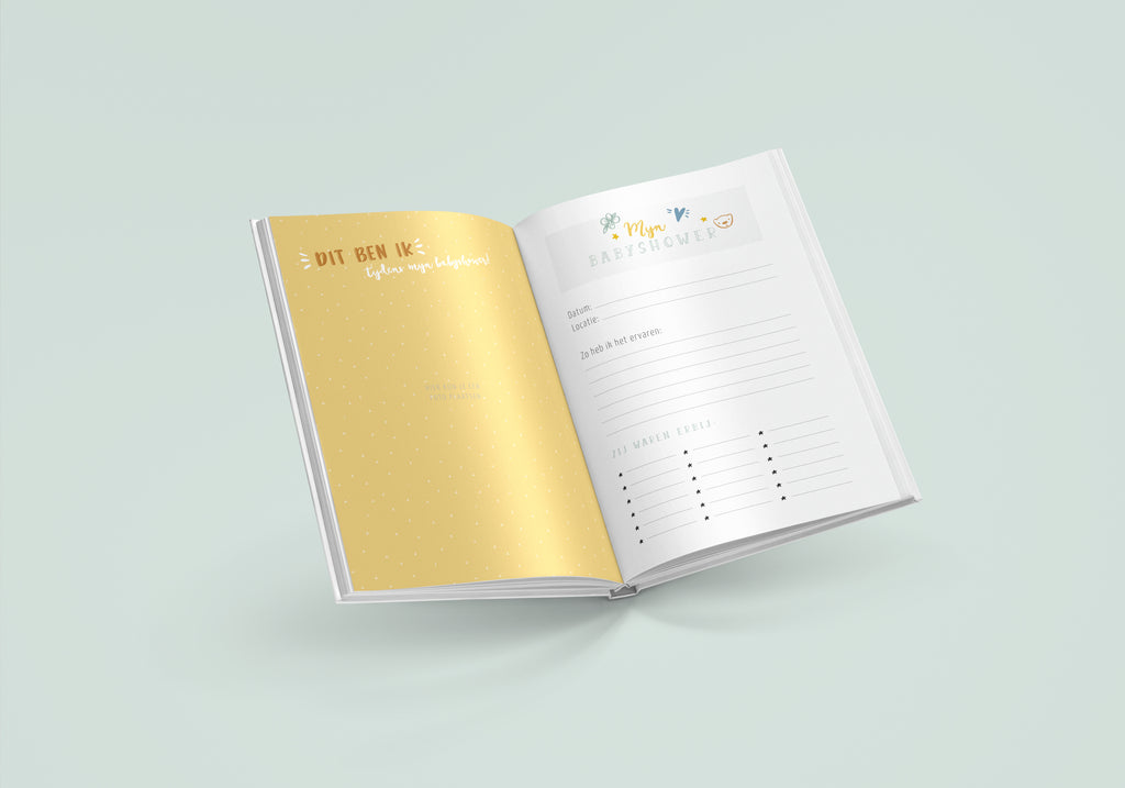 Mijn babyshowerboek (inclusief invulkaarten) - roze