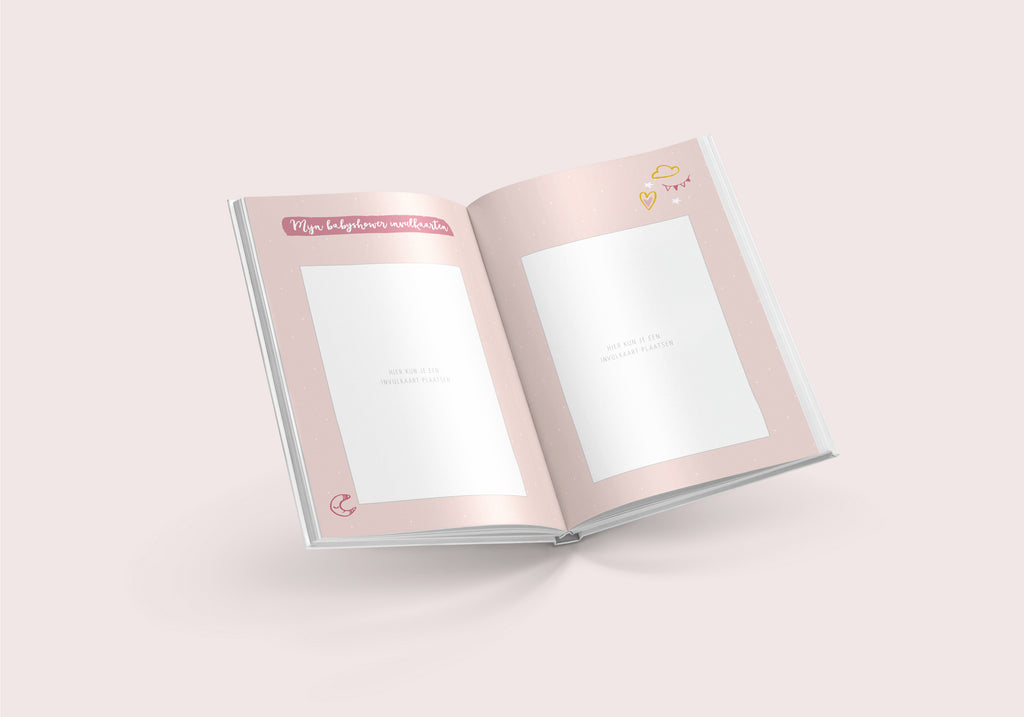 Mijn babyshowerboek (inclusief invulkaarten) - roze