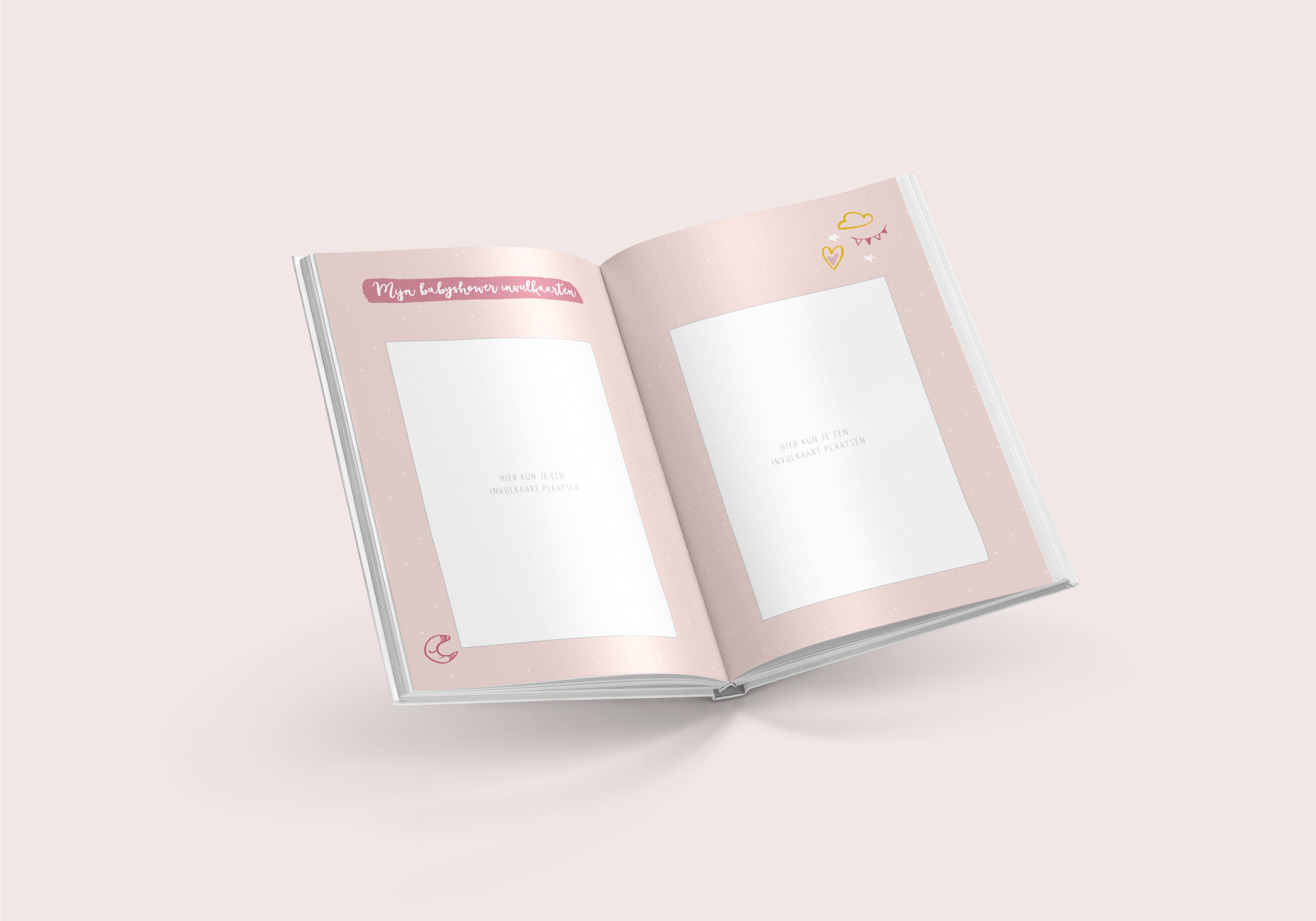 Mijn babyshowerboek (inclusief invulkaarten) - roze