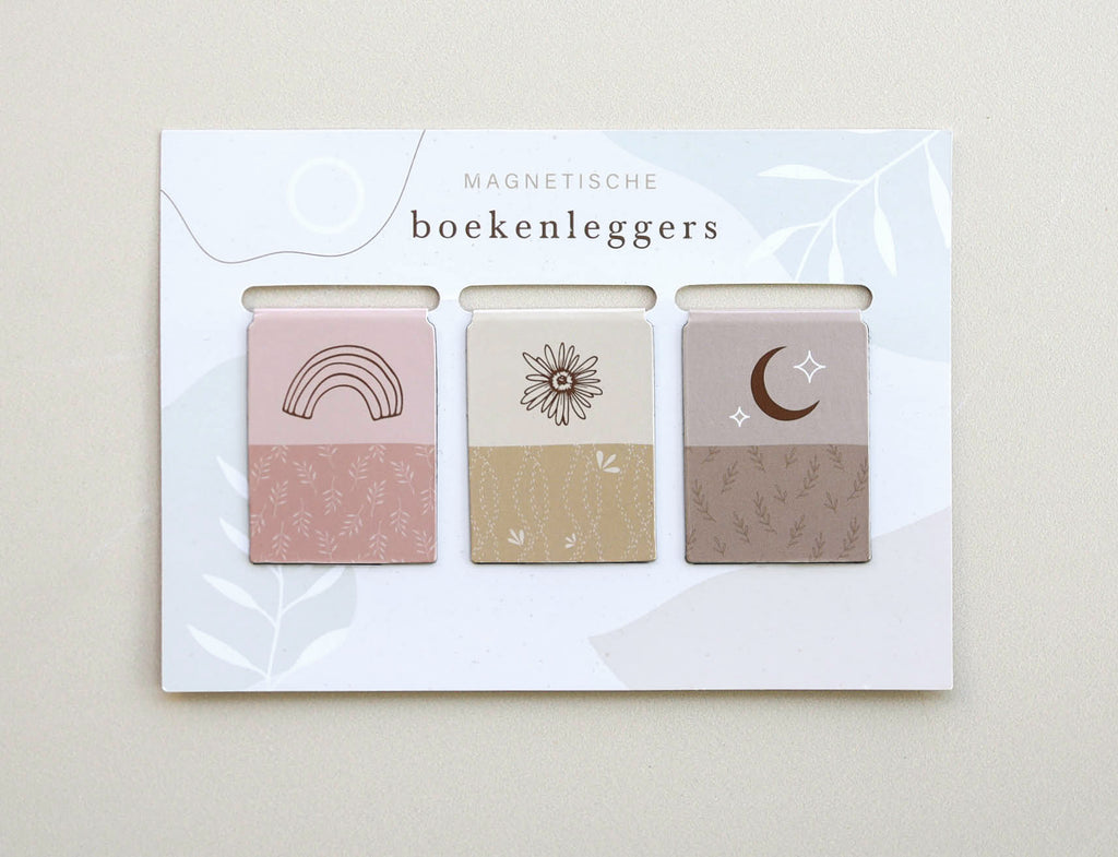 Magnetische boekenleggers - set van 3 - Eclipse