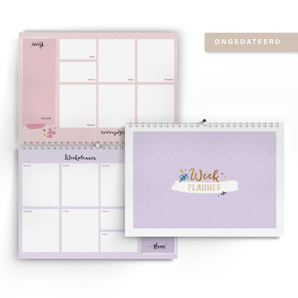 Weekplanner incl. stickervel - Universe