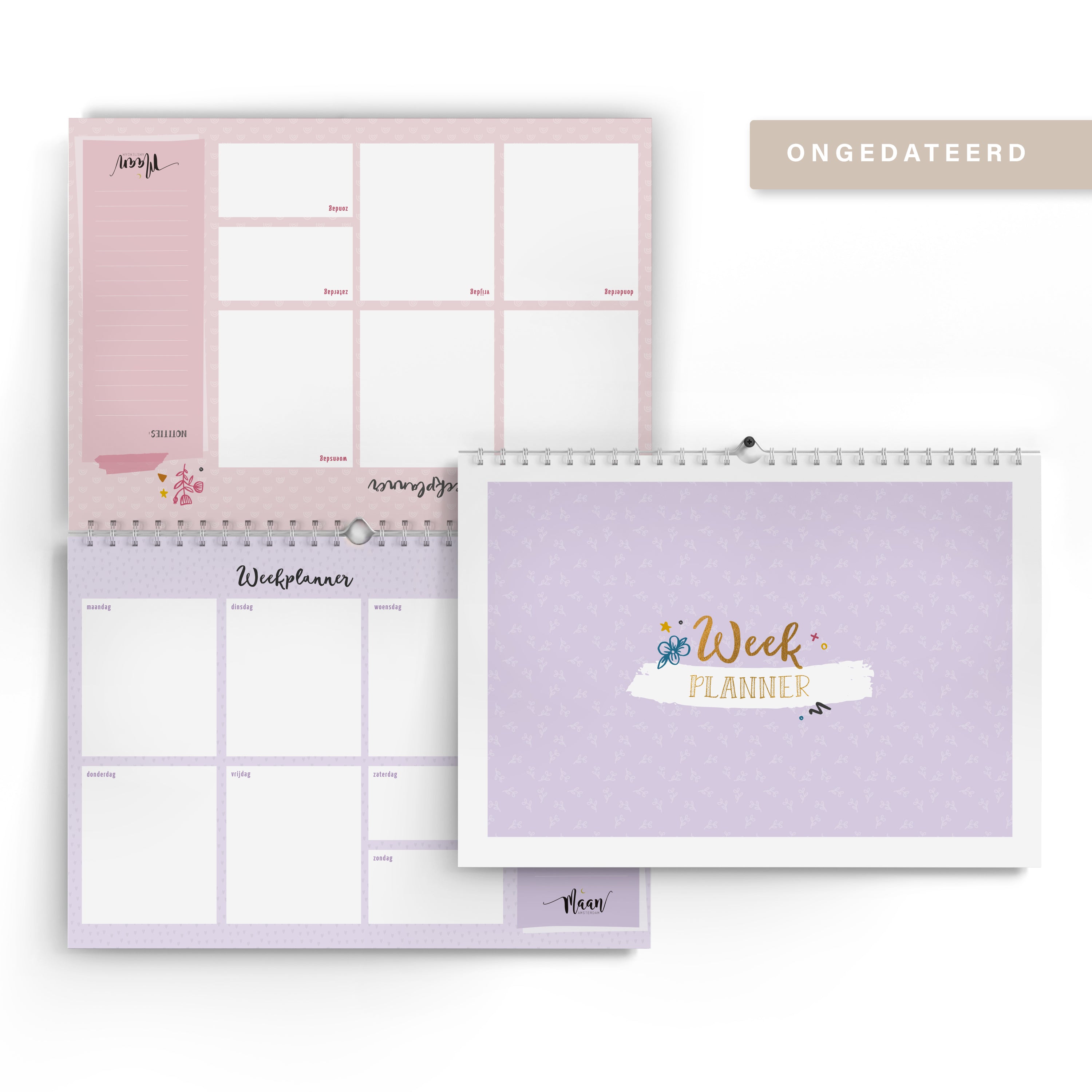 Weekplanner incl. stickervel - Universe