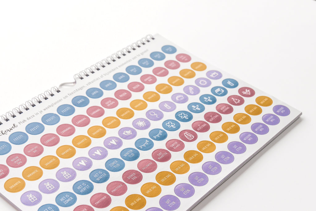 Weekplanner incl. stickervel - Universe