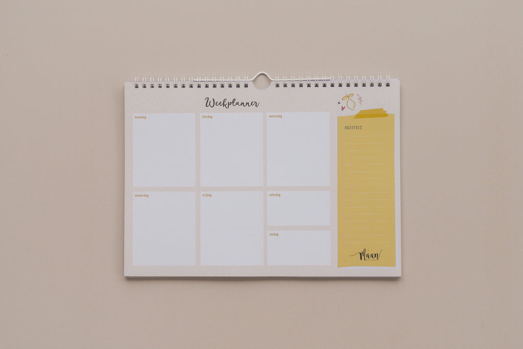 Weekplanner incl. stickervel - Universe