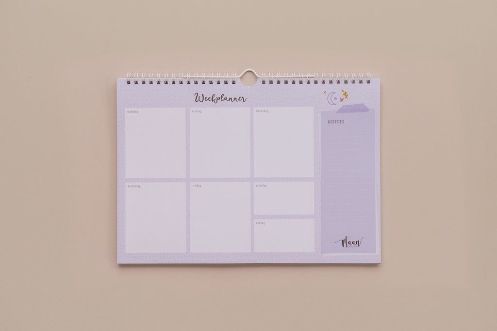 Weekplanner incl. stickervel - Universe