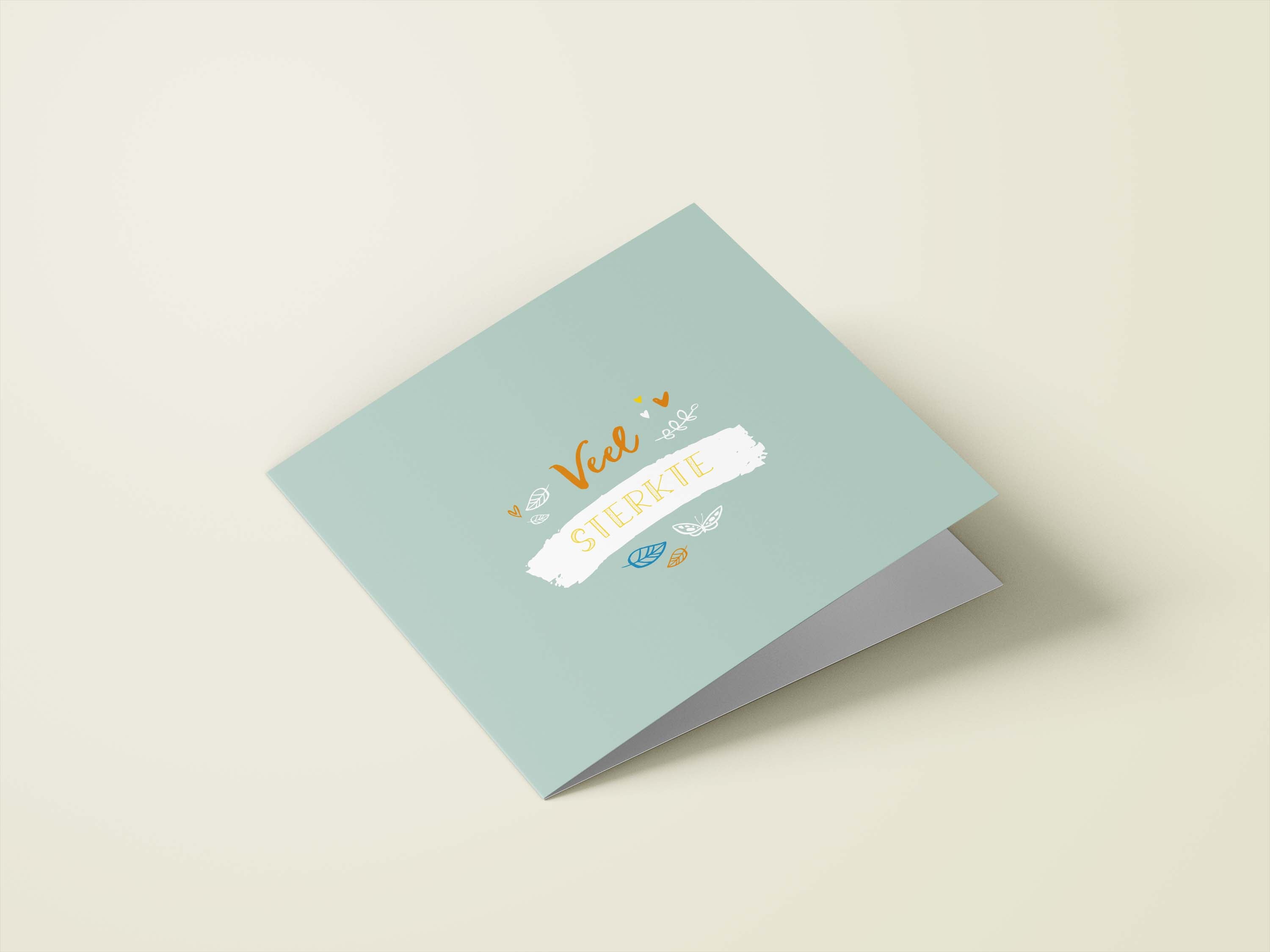 Wenskaarten beterschap / sterkte - set van 6 - incl enveloppen - Universe