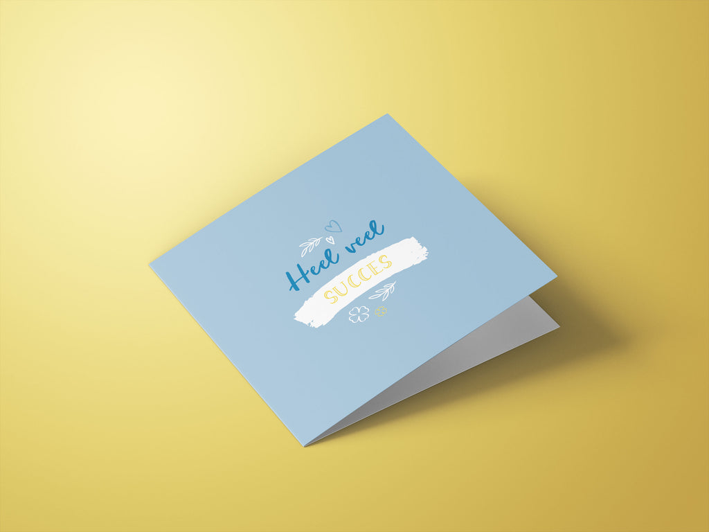 Wenskaarten bedankt / succes - set van 6 - incl enveloppen - Universe