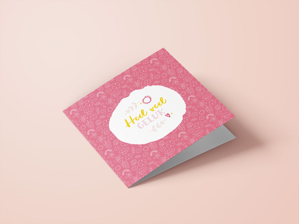 Wenskaarten bedankt / succes - set van 6 - incl enveloppen - Universe