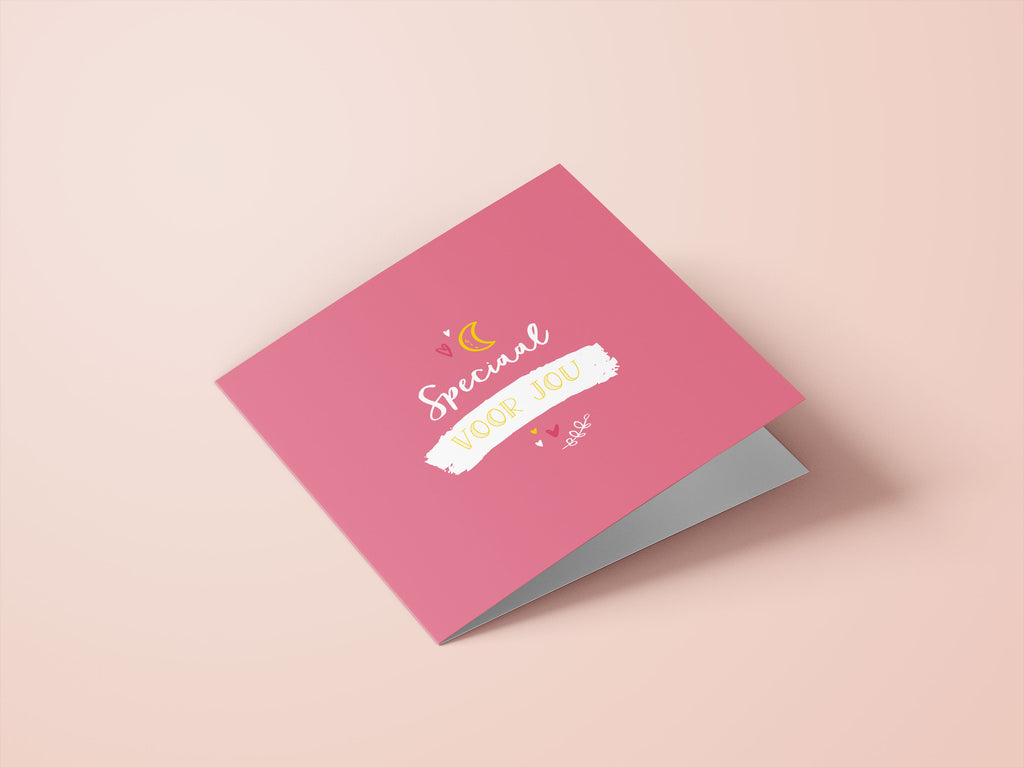 Wenskaarten liefde / vriendschap - set van 6 - incl enveloppen