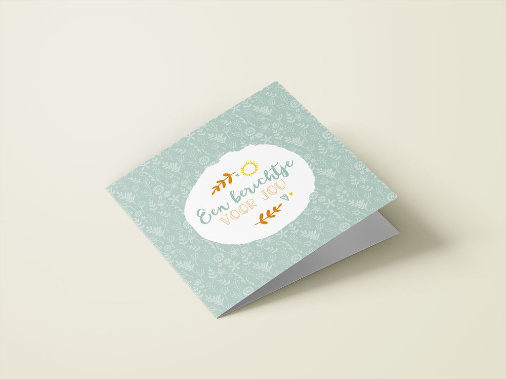 Wenskaarten liefde / vriendschap - set van 6 - incl enveloppen