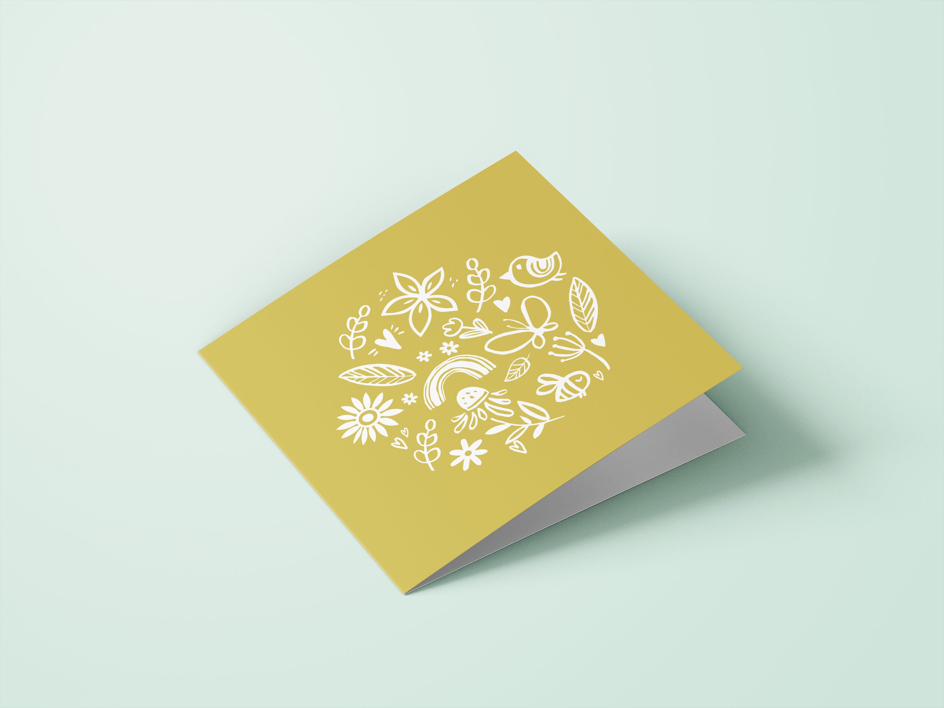 Wenskaarten liefde / vriendschap - set van 6 - incl enveloppen