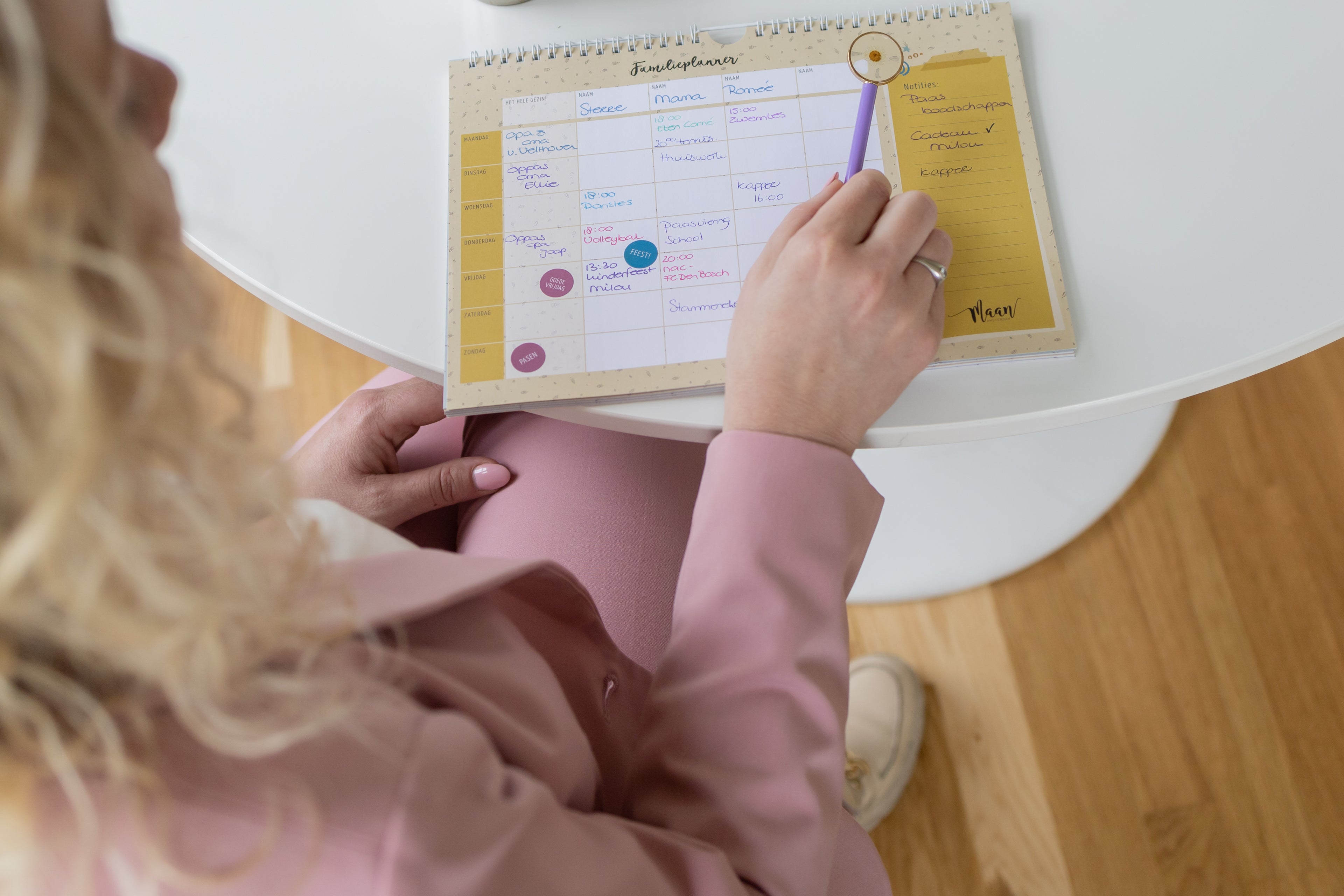 Familie weekplanner incl. stickervel - Universe